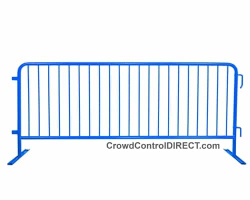 Crowd Control Steel Barricade - Blue - BarrierHQ.com