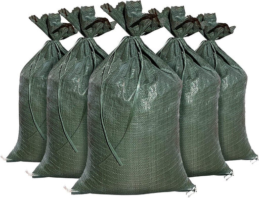 Heavy Duty Empty SandBags with UV Protection - Size: 14" x 26", Green, Military Grade, 50lbs (100 Bags) - BarrierHQ.com