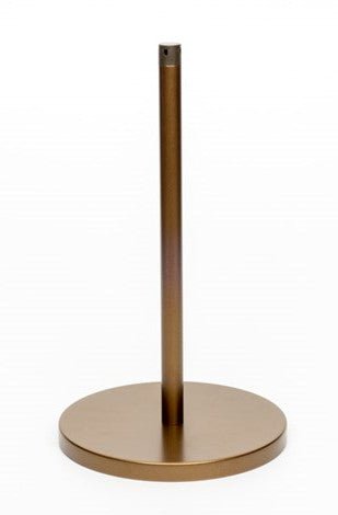Museum & Art Gallery Stanchion, 16" Tall, Bronze "Q-Cord" - BarrierHQ.com