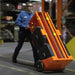 Portable Safety Zone Retractable Orange Fencing 100' ft. IRONguard PSZ-SLM - BarrierHQ.com