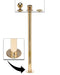 Professional Rope Stanchion - Fixed Base - BarrierHQ.com
