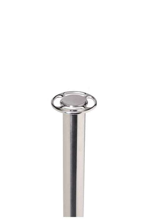 Professional Traditional Rope Stanchion FLAT Top - BarrierHQ.com