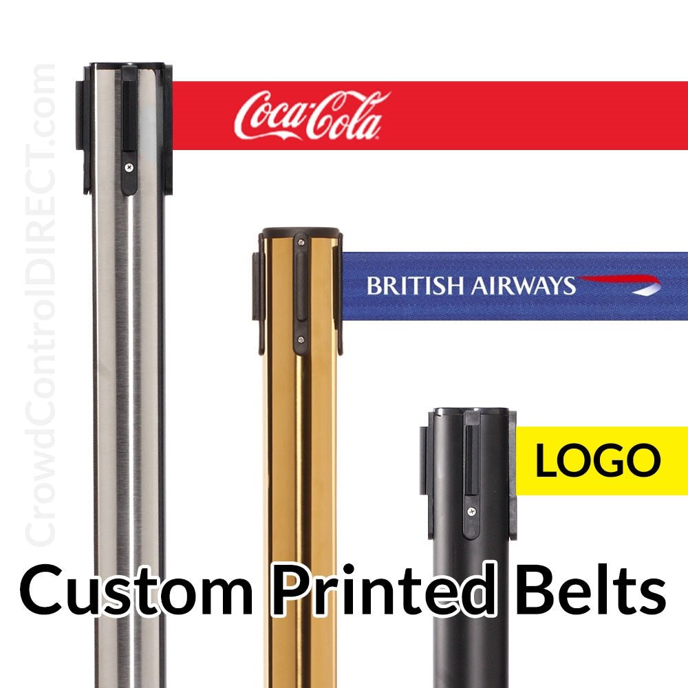 Custom Printed Logo Belt Barriers - SALE
