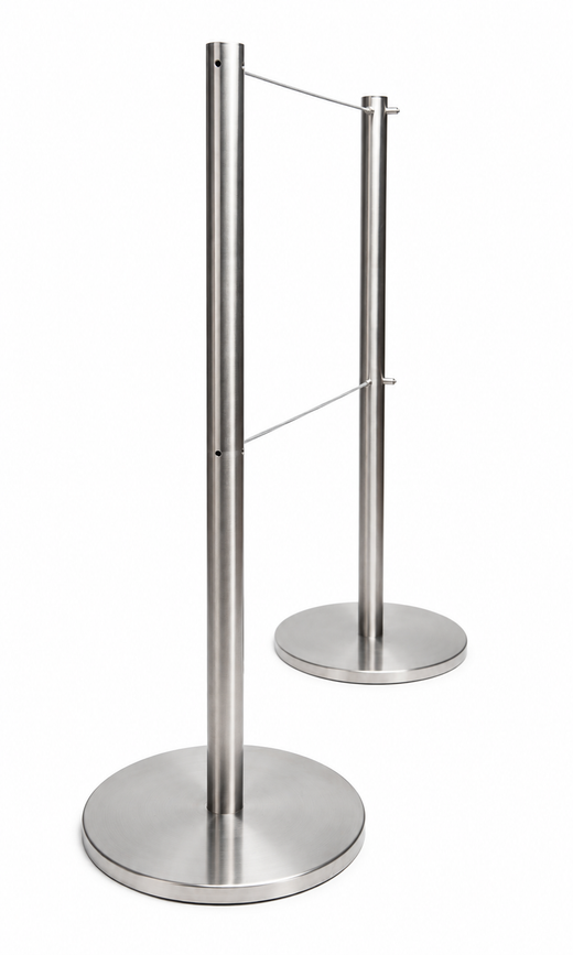 Museum Stanchions Retractable Double Cord "Q-Cord"