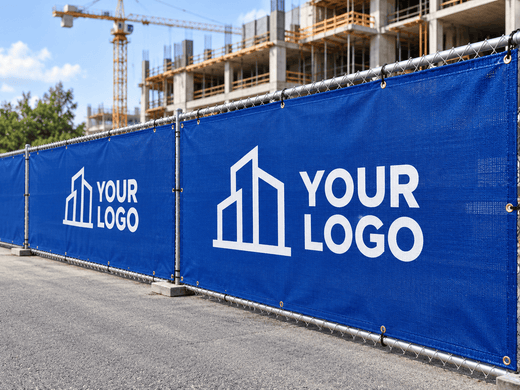 Temporary Construction Fence Privacy Screens & Custom Printing