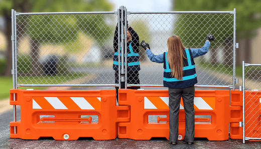 Hydrocade Water-Filled Barrier by Plasticade