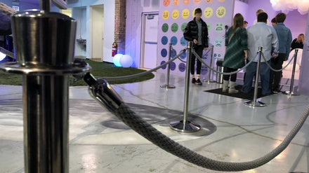 Museum Rope and Post Stanchions