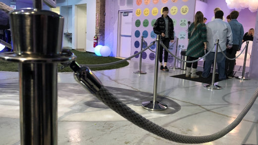 Museum Rope and Post Stanchions