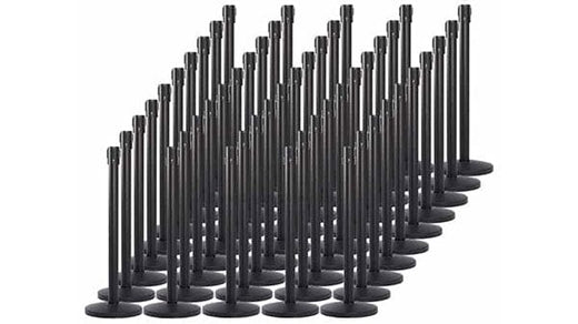 Pallette of 50 Retractable 11' ft. Belt Barriers