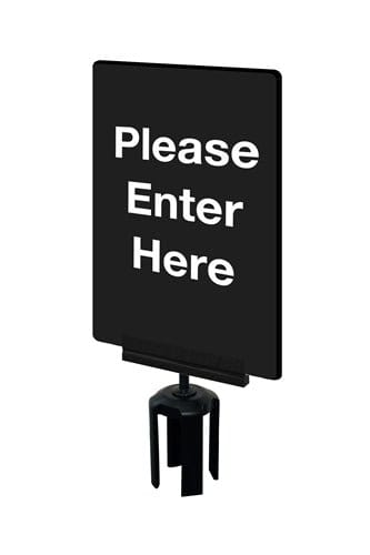 Tensabarrier Post Top Signs