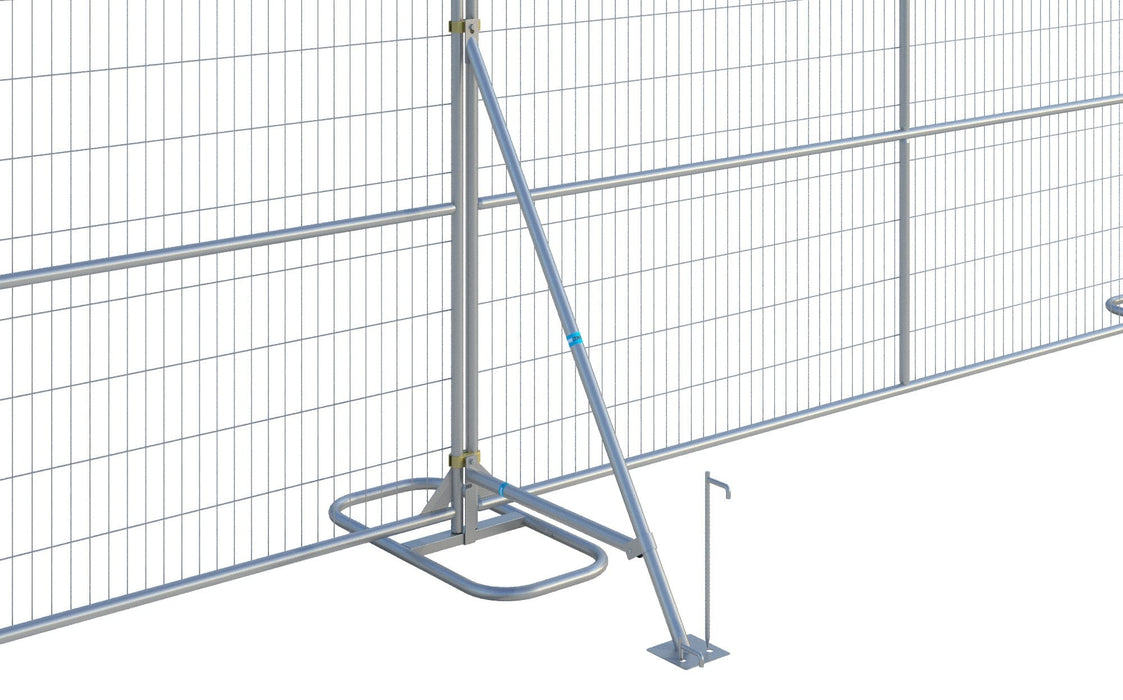 Temporary Fence Wind Brace Stabilizer [Ground Anchored] BHQ20-36