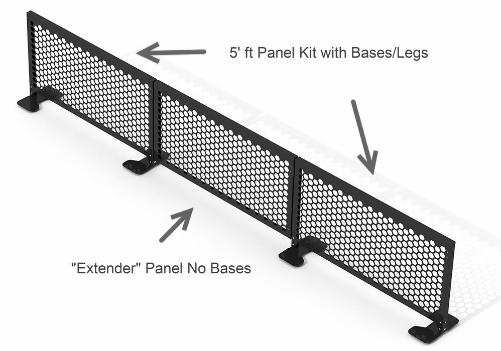 Essential Restaurant Partition - 5' ft. Panel Kit