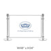 Post & Panel Barrier - 4' ft. Standard Height, Satin Aluminum (W48" x H34") - BarrierHQ.com