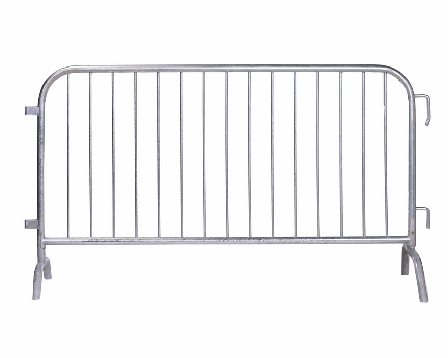 Crowd Control Barricade 6.5 ft Heavy-Duty, 16 Gauge, 1.5" Frame QUBARR-HD-6