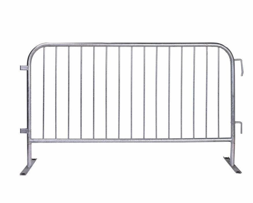 Crowd Control Barricade 6.5 ft Heavy-Duty, 16 Gauge, 1.5" Frame QUBARR-HD-6