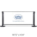 Post & Panel Barrier - 6' ft. Standard Height, Black (W72" x H34") - BarrierHQ.com