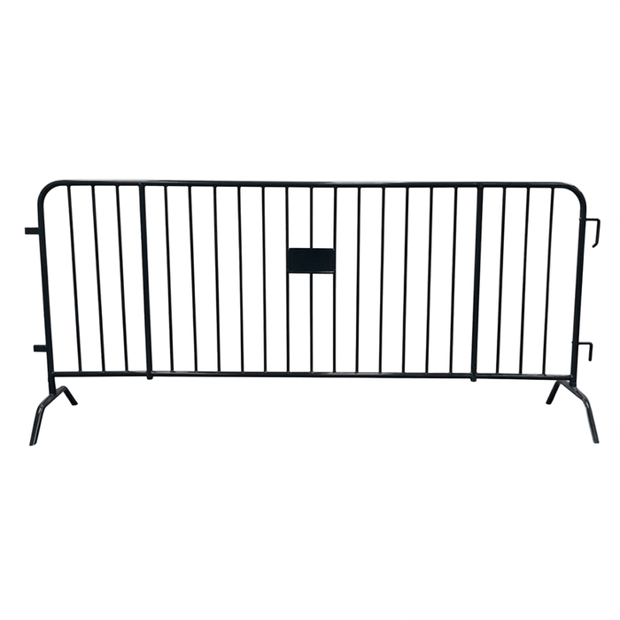 Black Steel Crowd Control Barricade – CrowdMaster Plus – Bridge Feet