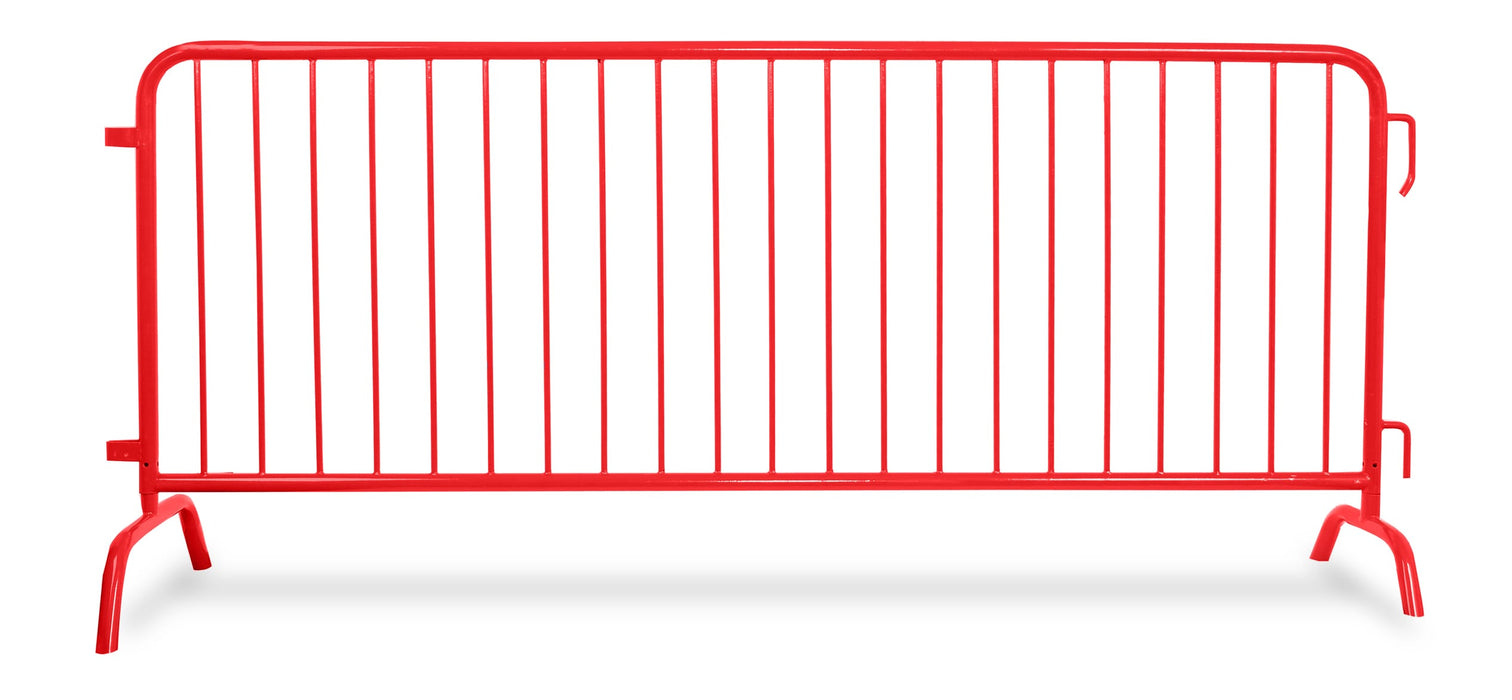 Crowd Control Barricade 8 ft Heavy-Duty, 16 Gauge, 1.5" Frame QUBARR-HD-8
