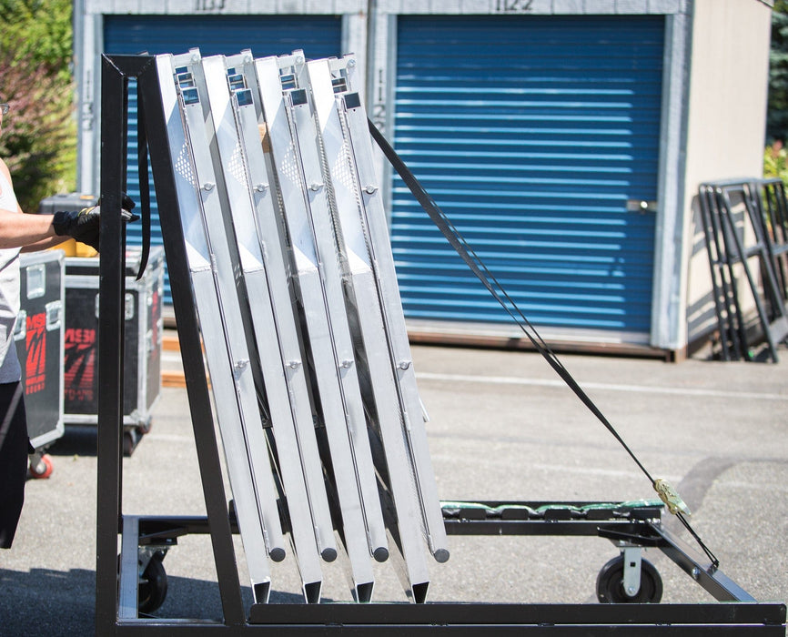 Stage Barrier Transport & Storage Cart 5, 8, 10 Capacity