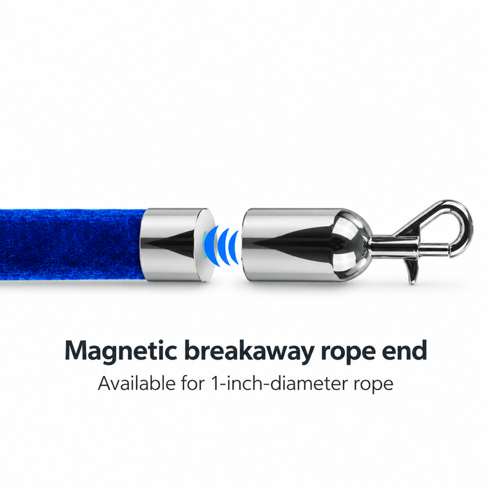 Velvet Stanchion Rope, 1″ Diameter, Foam Core