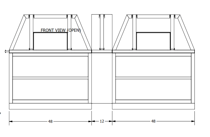 Concert Front-of-Stage Barrier CABLE PASS-THROUGH  CSB12