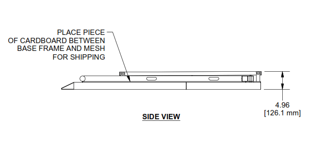 Concert Front-of-Stage Barrier 4' ft STEEL Black Powder Coat - 162 lb CSBST4