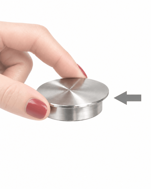 Floor SOCKET CAP for Q-Cord Retractable Cord Barrier Stainless Steel