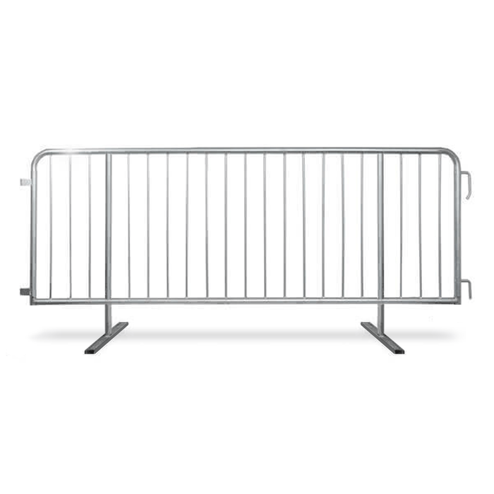 Crowd Control Barricade 8 ft Heavy-Duty, 16 Gauge, 1" Frame QUBARR-PLUS-8