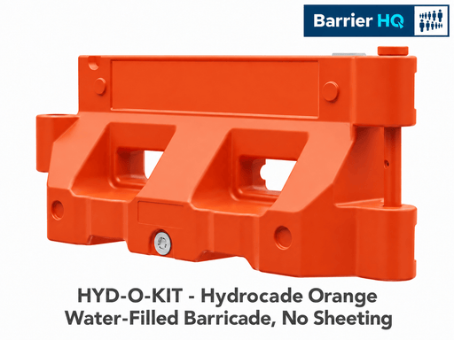Plasticade Hydrocade Orange Water-Filled Barricade, No Sheeting (HYD-O-KIT)