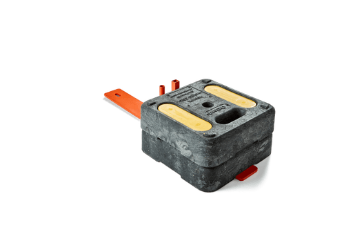 HeavyHold Temporary Fence Weights – 30 lb Bases for Jobsite Safety (72 Pack)