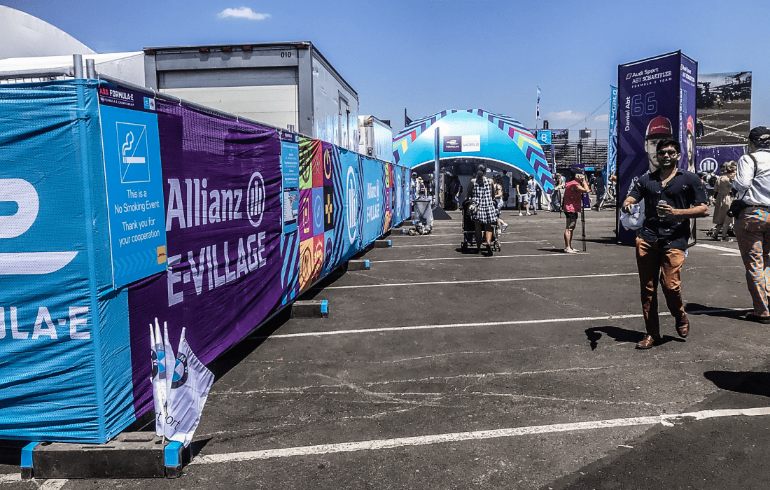 OxBlock 53 lb Hi-Vis Fence Stand – Bulk Pack of 42 for Temporary Fencing