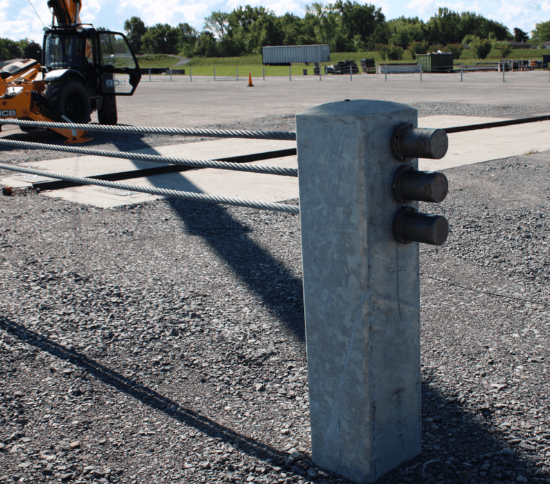 Perimeter Fence Reinforcement Post & Cable System Anti-Ram M50/P1 | Global GRAB SW1250