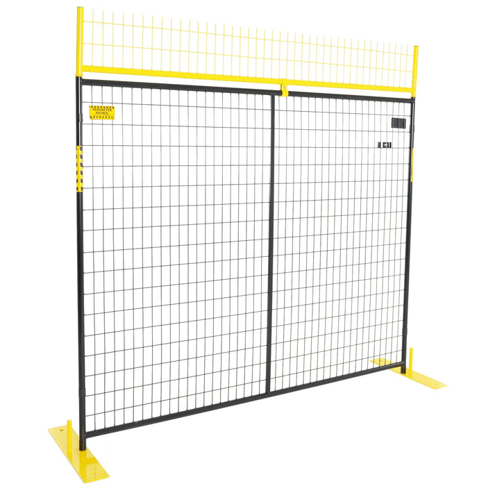 Steel 1-foot no-climb extension panel used to increase fence height on Perimeter Patrol systems.