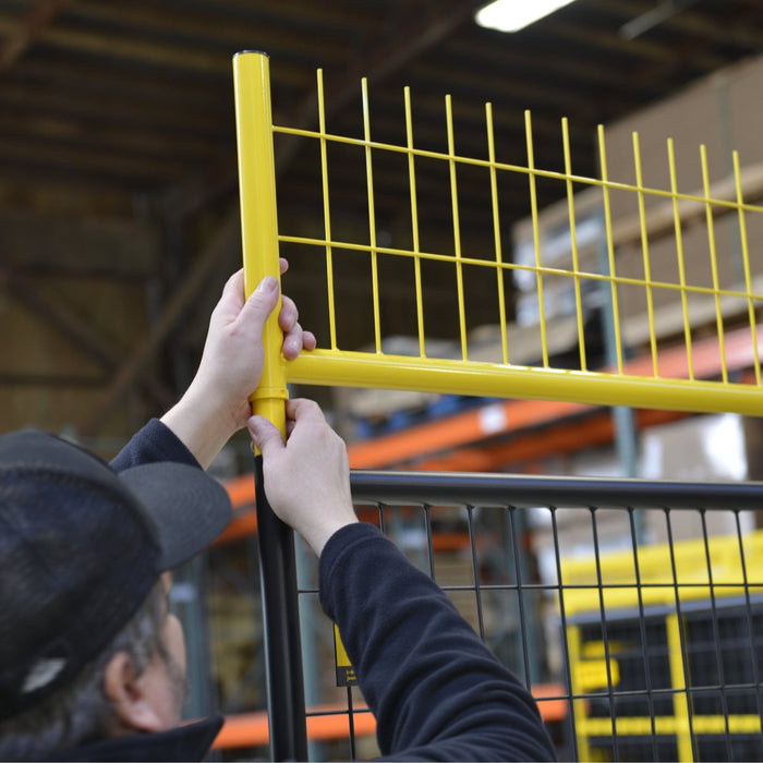Perimeter Patrol no-climb panel accessory used to extend fence height by 1 foot.