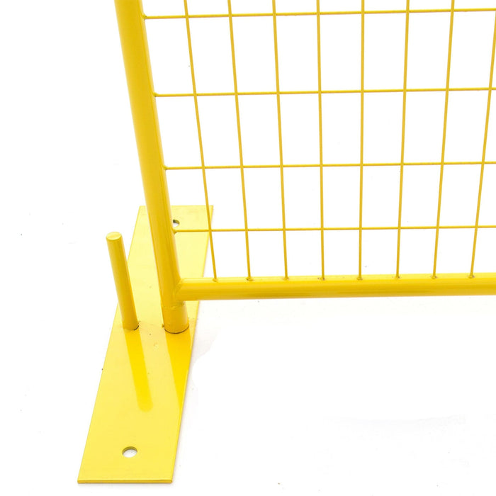 Steel ground base for Perimeter Patrol portable security fencing