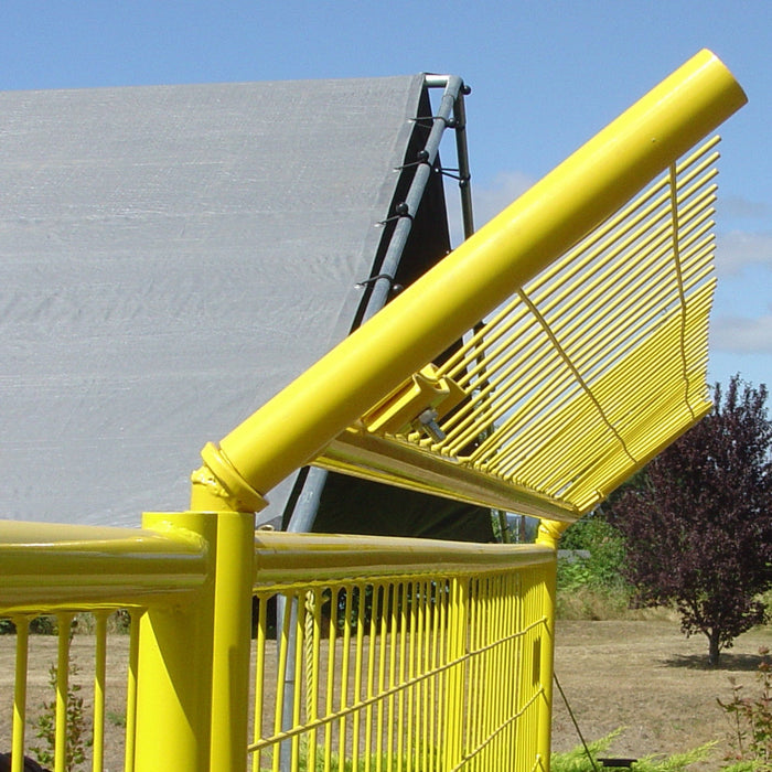 Perimeter Patrol replacement connector with angled design for secure fitting.