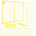 Professional yellow fence panel kit ideal for crowd control and hazard marking.