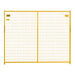 Perimeter Patrol 6x7.5 ft yellow security fence panel for temporary perimeter control.