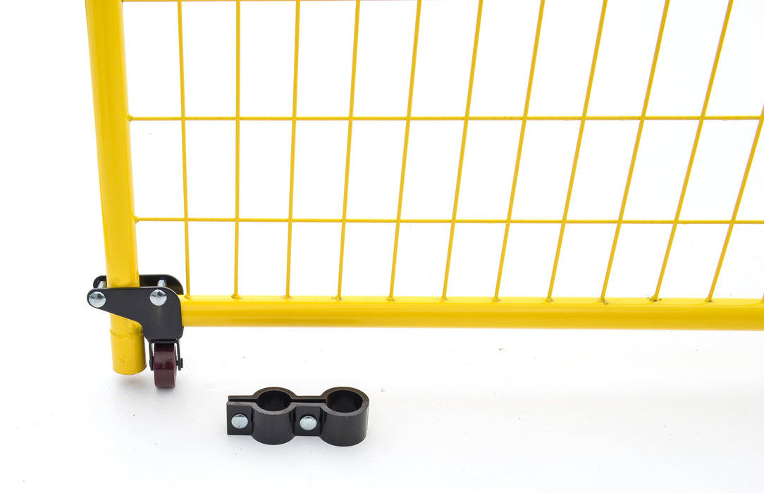 Heavy-duty wheel attachment for Perimeter Patrol modular fencing system