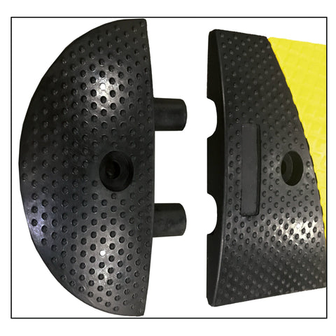 Speed Bump End Cap Premium Textured - (Plasticade PAB-SP-26E)