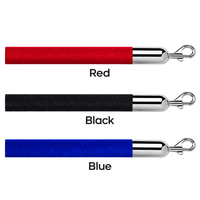 Velvet Stanchion Rope, 1″ Diameter, Foam Core