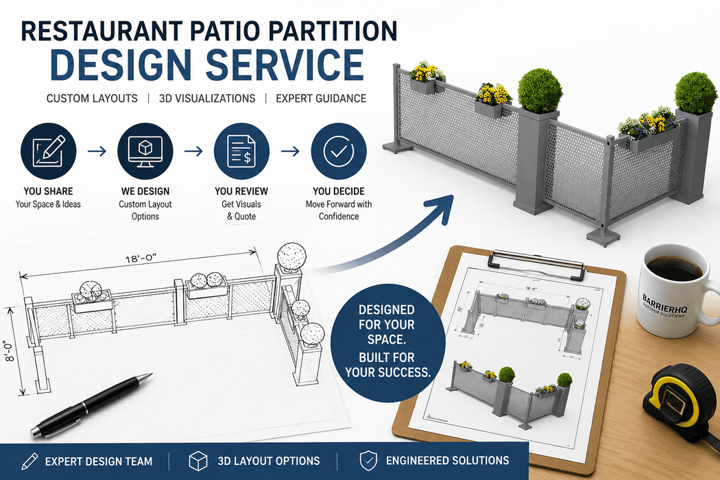 Restaurant Patio Partition Design Service