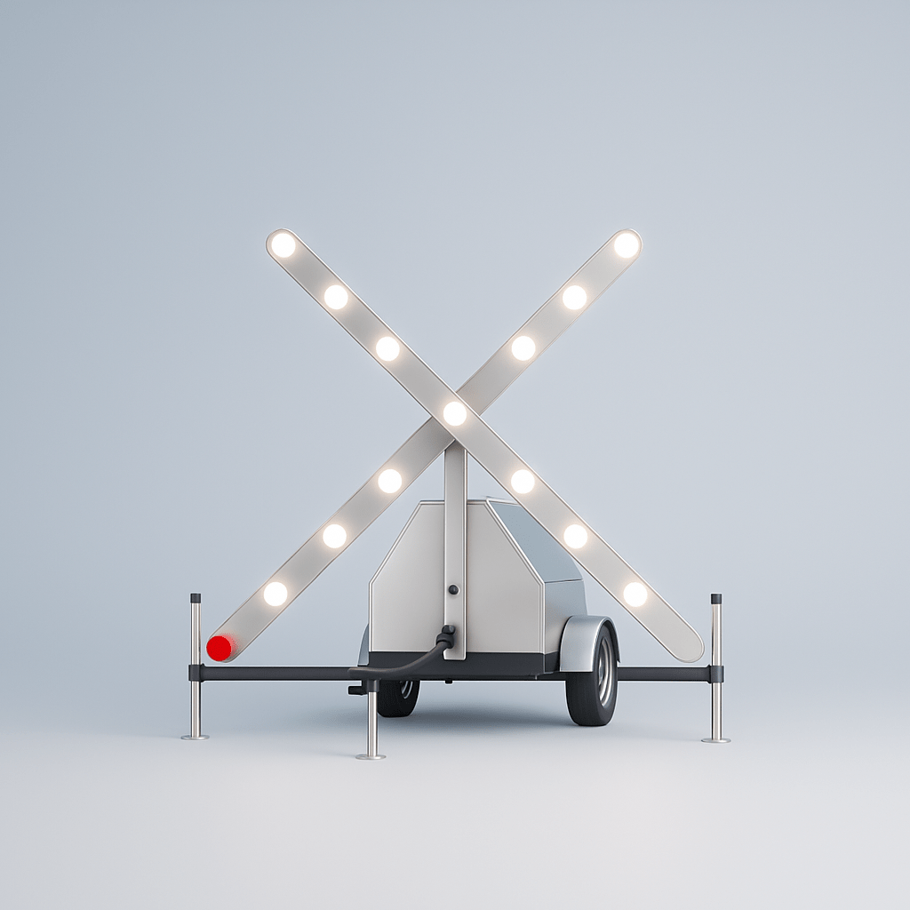 Modern outdoor light fixture with X-shaped design on a gray background