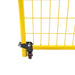 Temporary fence gate open using Perimeter Patrol Swing Gate Wheels