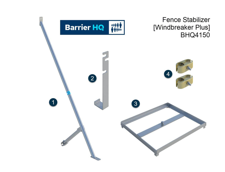 Temporary Fence Wind Brace Stabilizer [Windbreaker Plus] BHQ4150