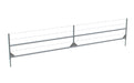 Barbed Wire Temporary Fence Extension Panel 12' x 35" - BarrierHQ.com