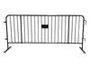 Black Bike Rack Barricade – CrowdMaster Plus with Heavy-Duty Flat Feet, product code BARR-PLUS-BK-Flat-Feet