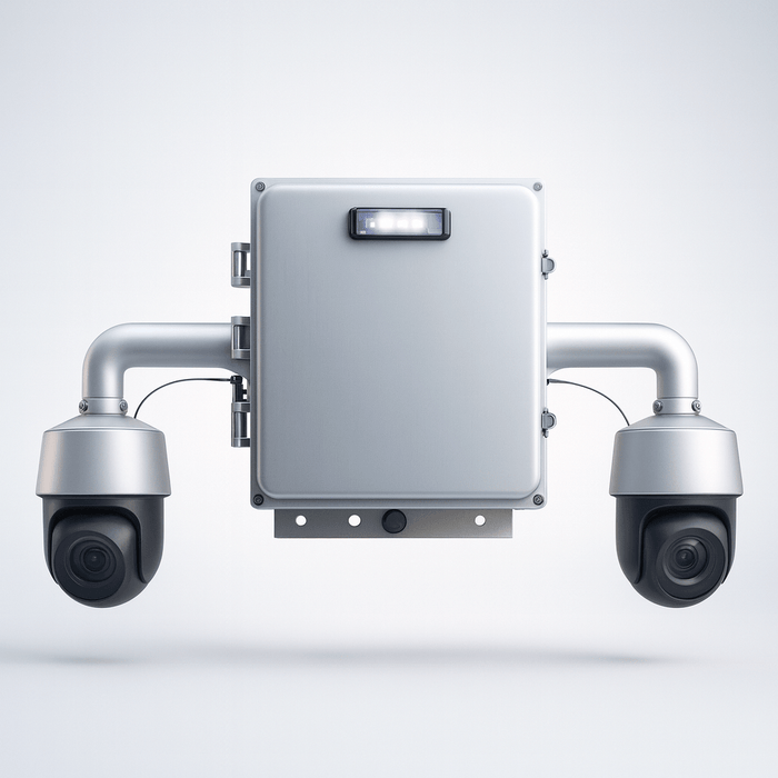 Electric Pole-Mounted Security Camera for Construction Sites 'Mini Pole Camera'