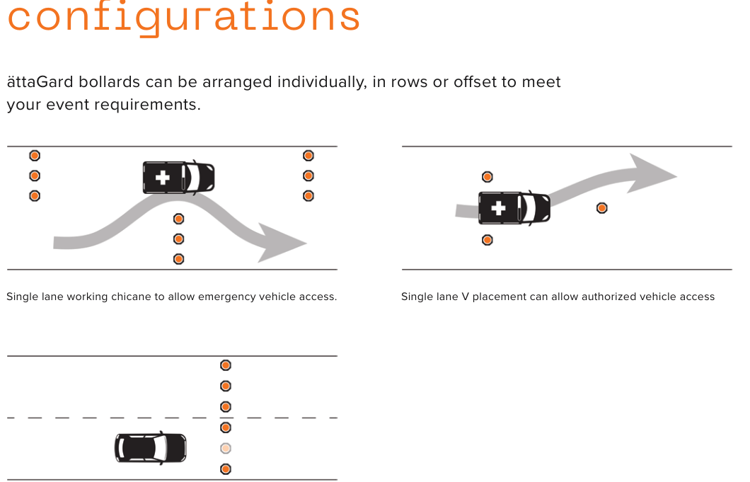 AttaGard Portable Vehicle Mitigation Bollard