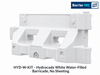 Plasticade Hydrocade White Water-Filled Barricade, No Sheeting (HYD-W-KIT)